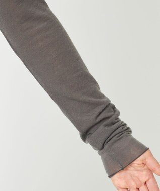 NAVE 【ReNAVE・洗える】シルク混シアータートル グレー系