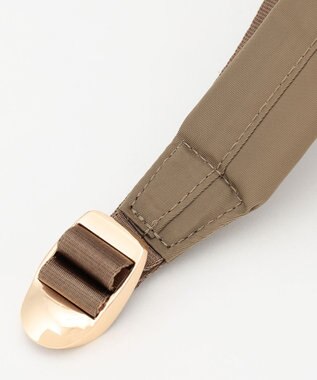 LA BAGAGERIE チャーム付き　ナイロンリュック ベージュ
