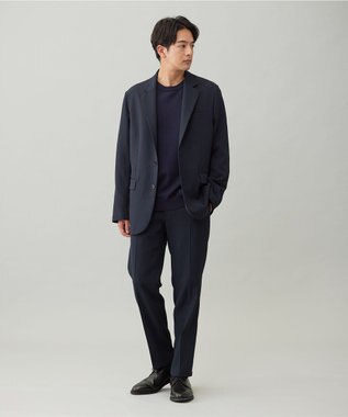 UNFILO MENS 【OCEANS 雑誌・web・YouTube 掲載】WOOL TOUCH 機能美ジャケット【東レ開発のウール見え高機能素材】 ネイビー