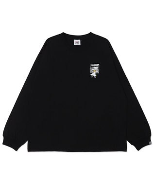 WEGO 【ユニセックス着用ITEM】別注VISIONゴーストスケータープリントT（LS） ブラック