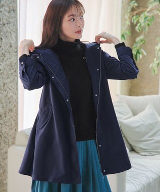 Tiaclasse 【新色追加・洗える・撥水】ドロストマウンテンパーカー ネイビー