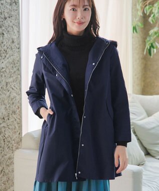 Tiaclasse 【新色追加・洗える・撥水】ドロストマウンテンパーカー ネイビー