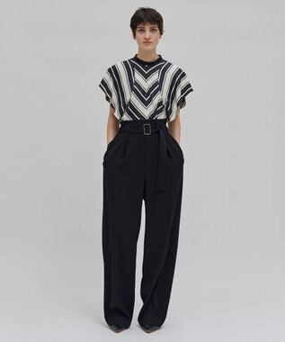 BEIGE， 【洗える】GUILLABERT / ブラウス Ecru×Black