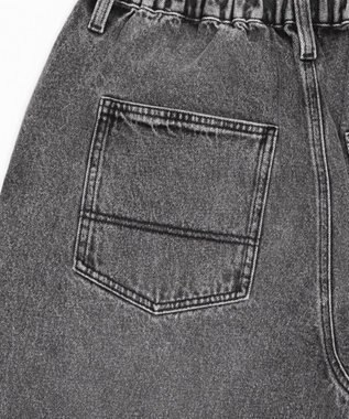 WEGO タックワイドストレートデニム デニムブラックソノタ