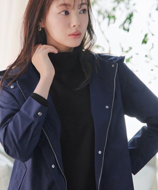 Tiaclasse 【新色追加・洗える・撥水】ドロストマウンテンパーカー ネイビー