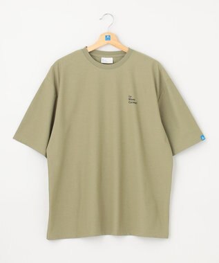 SHARE PARK LADIES 【UVカット・吸水速乾・ストレッチ・軽量 】バックプリントTシャツ カーキ系