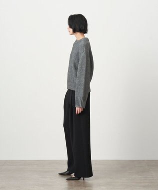 ATON YAK WOOL | モックネックセーター GRAY