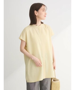Green Parks 接触冷感　比翼ボタンチュニック Yellow