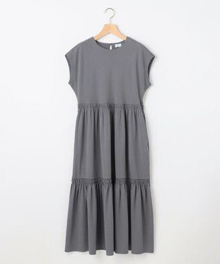 組曲 サマージャージーティアード ワンピース グレー系