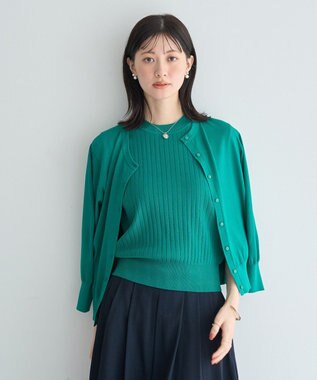 YECCA VECCA 【マシンウォッシャブル】カーディガン Off White