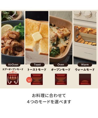 YAMATO テーブル＆キッチン 【レコルト】エアーオーブントースター  レッド  RFT-1(R) レッド