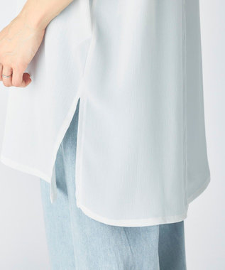 OP／FILA 【Ocean Pacific】シアーオーバーサイズTシャツ ホワイト