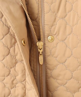 TOCCA 【消臭・洗える】CLOVER CARPET キルト中綿ロングコート ベージュ系