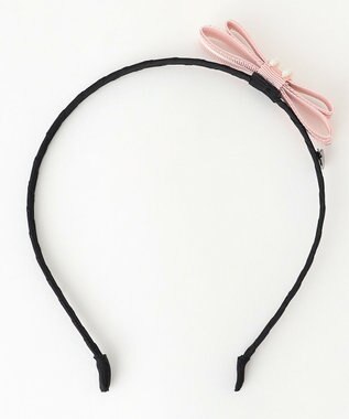 組曲 KIDS 【Fサイズ】ポインテッドリボン カチューシャ ピンク系