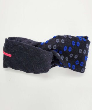 POLS ジャガード織 ヘアバンド ブラック