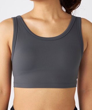 OP／FILA 【Ocean Pacific】バックオープンブラトップ チャコールグレー