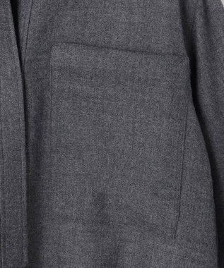 BEIGE， 【VERY NaVY12月号掲載】TERNES / ビックポケットプルオーバーウールブラウス Md.Gray