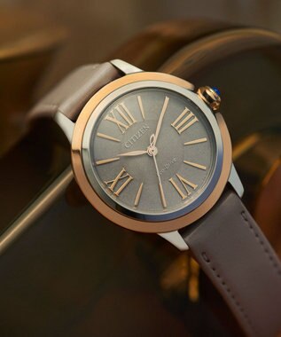 CITIZEN 【上品さと高級感のあるサステナブルウオッチ】電池交換不要 光発電エコ・ドライブ ROUND Collection ピンクゴールド