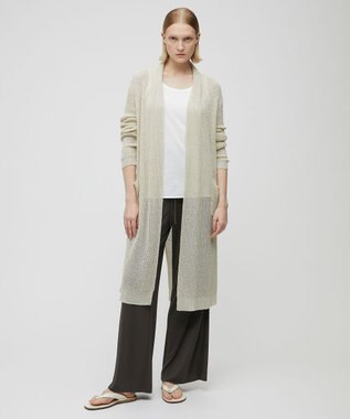 BEIGE， OPTICAL / ロングカーディガン Ecru