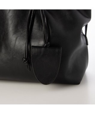 UNBILLION カシュカシュ cachecache / サングラスホルダー付ソフト合皮トート ブラック