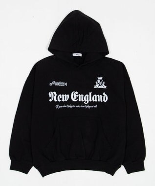 WEGO 【ユニセックス着用ITEM】グラフィックバルーンクロップドプルパーカー ブラック