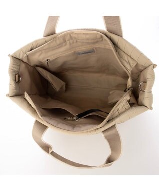 UNBILLION カシュカシュ cachecache / ボンディングスクエアビッグトート ベージュ