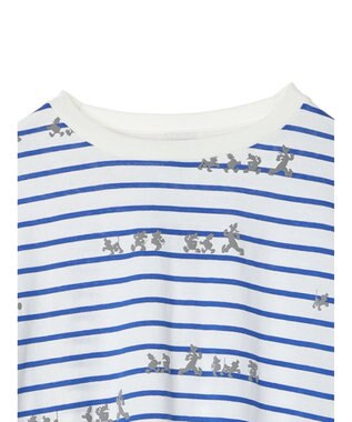 AMERICAN HOLIC 発砲プリントボーダーＴシャツ／Ｄｉｓｎｅｙ Border Ivory