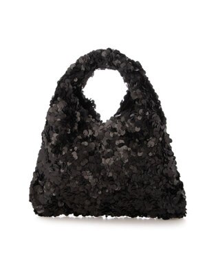 UNBILLION カシュカシュ cachecache / スパンコールトライアングルバッグ ブラック