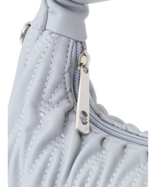 earth music&ecology ウエーブキルトショルダーバッグ Light Gray