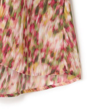 BEIGE， 【洗える】BORONIA / フラワーシフォンブラウス Pink Print