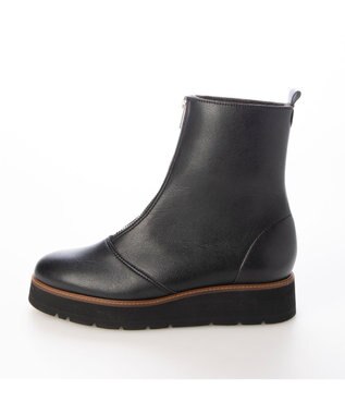 MODE ET JACOMO <MODE ET JACOMO>厚底フロントジッパーブーツ ブラック