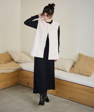 #Newans ペプラムシルエットファージレ オフ