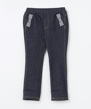 組曲 KIDS 【80-100㎝】デニムニット パンツ ネイビー系