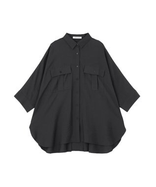 AMERICAN HOLIC 【予約】【WEB限定】接触冷感Wポケットシャツチュニック Chacoal Gray