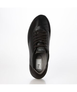 ing <ing>レザースニーカー ブラック