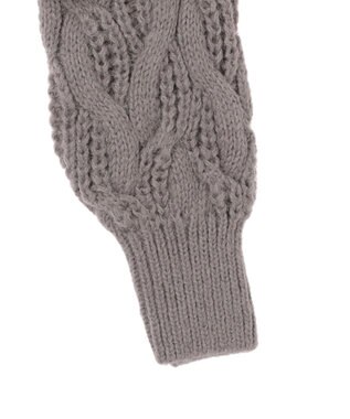 earth music&ecology ｍｉｘケーブルカーディガン Gray Beige