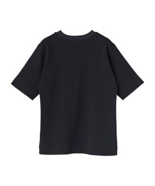 HAAG スマイルコットン BACK RIB T-SHIRTS Tシャツ ブラック