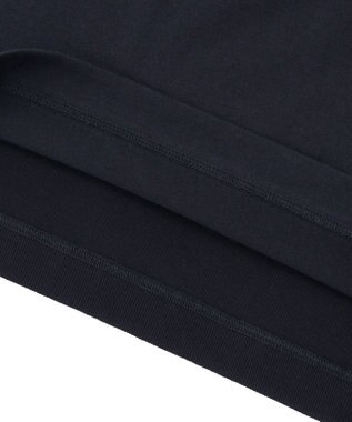 HAAG スマイルコットン BACK RIB T-SHIRTS Tシャツ ブラック