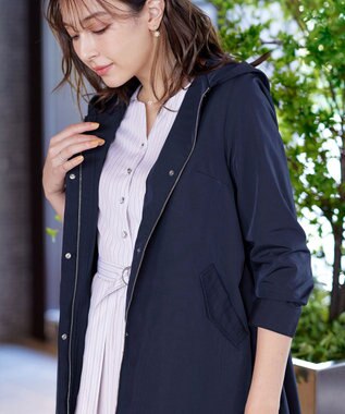 Tiaclasse 【新色追加・洗える・撥水】ドロストマウンテンパーカー ネイビー