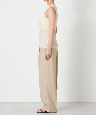 NAVE 【Nave・洗える】ガーゼフライス タンクトップ アイボリー系