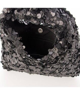 UNBILLION カシュカシュ cachecache / スパンコールトライアングルバッグ ブラック