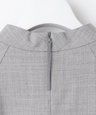 自由区 【洗える】ウーステッドトロ ワンピース ライトグレー