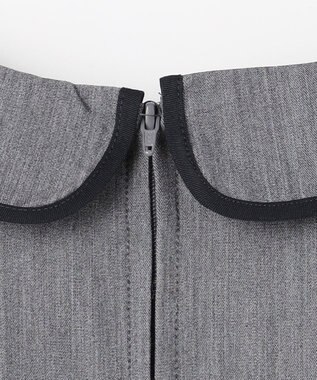 組曲 KIDS 【150-170㎝】 クラシカルグレーワンピース グレー