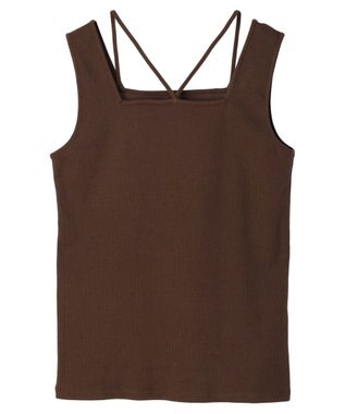 Green Parks マルチストラップテレコタンク Brown