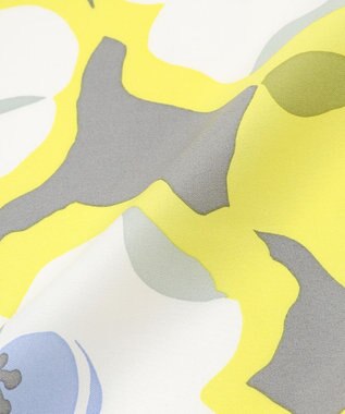 自由区 【カタログ掲載】ソフトフローラル スカーフ イエロー系1