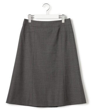 23区 S 【セットアップ着用】ファインネスウール フレア スカート グレー系