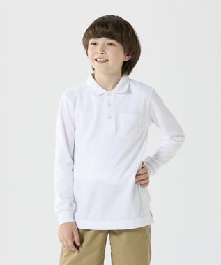 BEAMS SCHOOL ベーシック長袖ポロシャツ