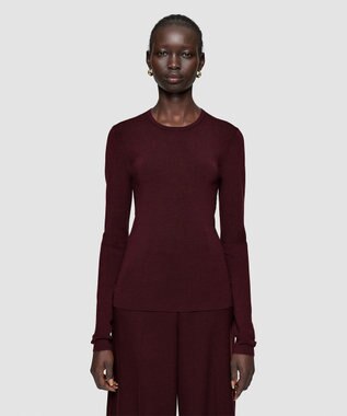 【洗える】シルクストレッチトップ