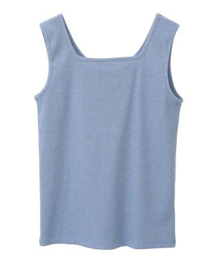 Green Parks 前後２Ｗａｙ　ラメリブタンクトップ Blue