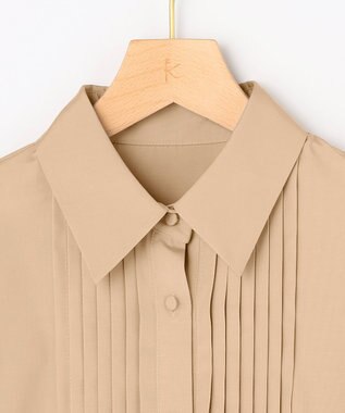 組曲 ソフトクロスピンタック ワンピース ベージュ系